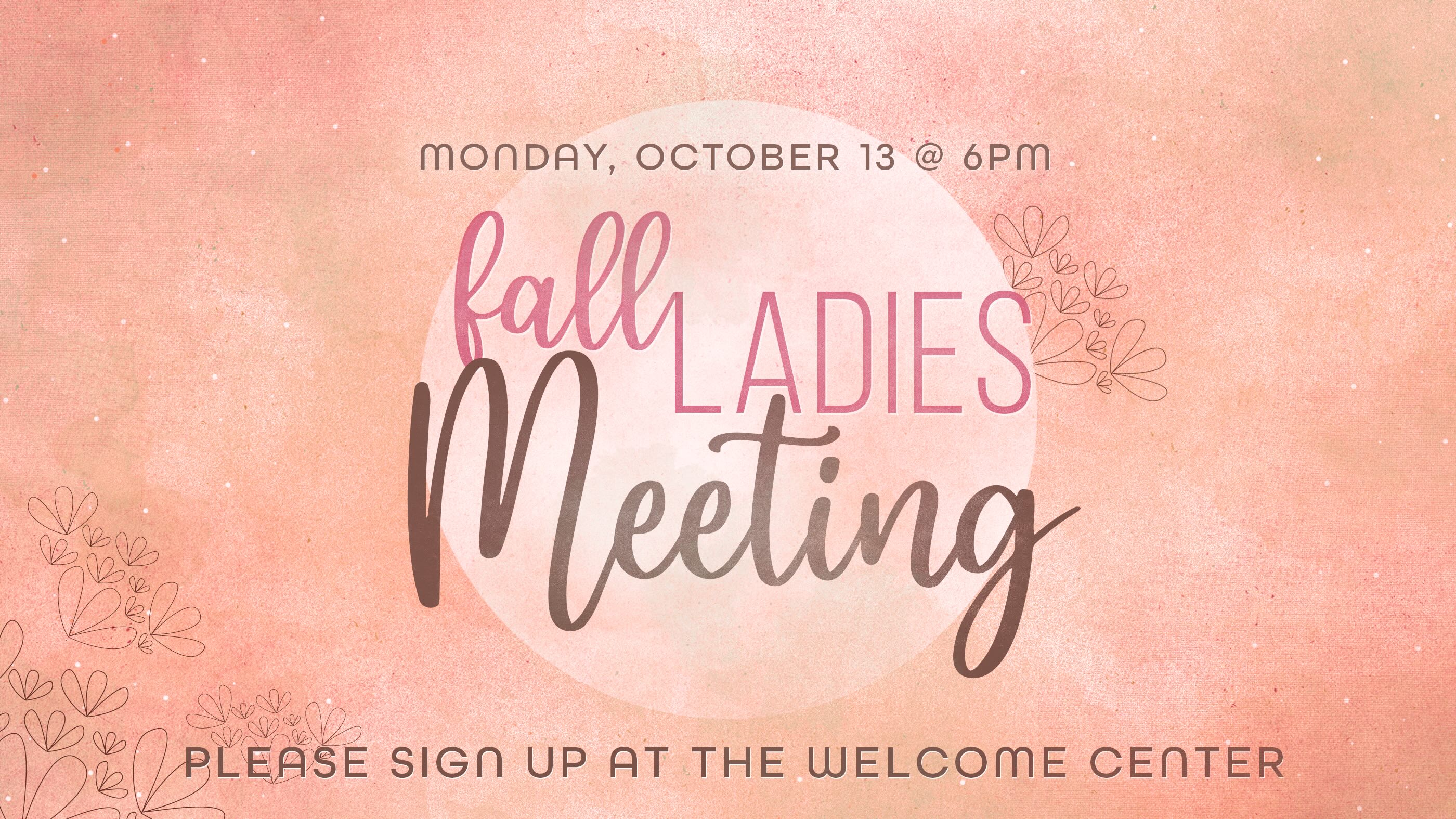 Ladies Meeting